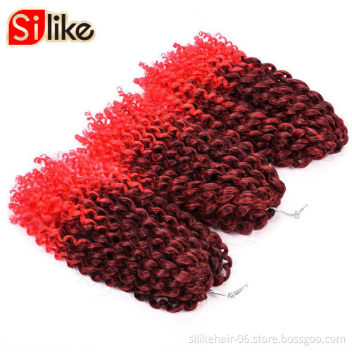 Wholesale3 Freetress  Ombre Curly Crochet Extension Synthetic Kinky Twist Hair Malibob Marley Braiding Hair bob dread braids